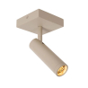 Lucide GRADO - Ceiling spotlight - 1xGU10 (MR11) - Taupe