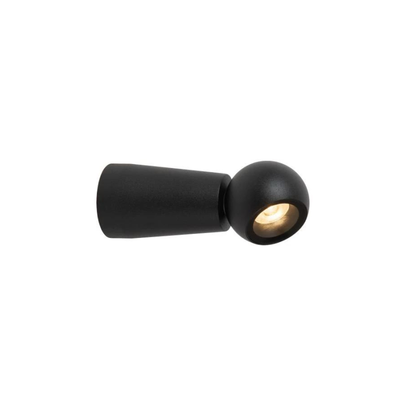 Lucide IPSOS - Wall light Bathroom - LED - 1x6W 2700K - IP54 - černé