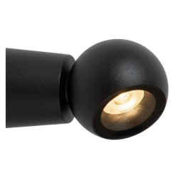 Lucide IPSOS - Wall light Bathroom - LED - 1x6W 2700K - IP54 - černé