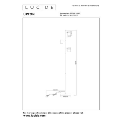 Lucide UPTON - stojací lampa - 3xGU10 - šedá