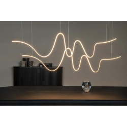 Lucide Premium LAMBADA - Pendant light - LED Dim. - 2x55W 2700K/3200K - zlatá/mosazná