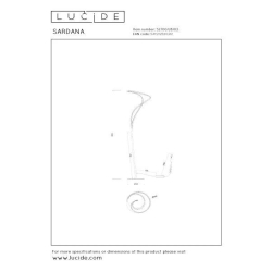 Lucide Premium SARDANA - stojací lampa - Ø 44 cm - LED Dim. - 1x28W 2700K - zlatá/mosazná