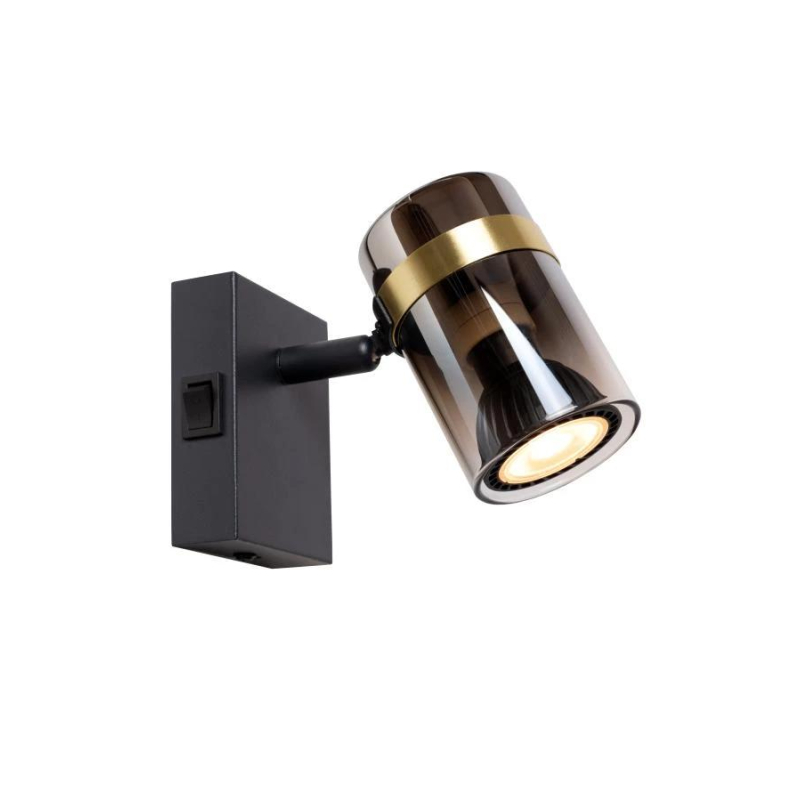 Lucide UPTON - Wall light - 1xGU10 - šedá