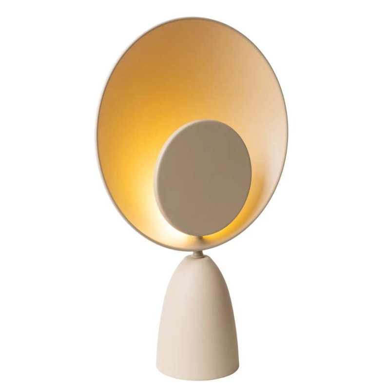 Lucide CASTAMAR - stolní lampa - Ø 25,5 cm - LED - 1x8W 2100K - Taupe