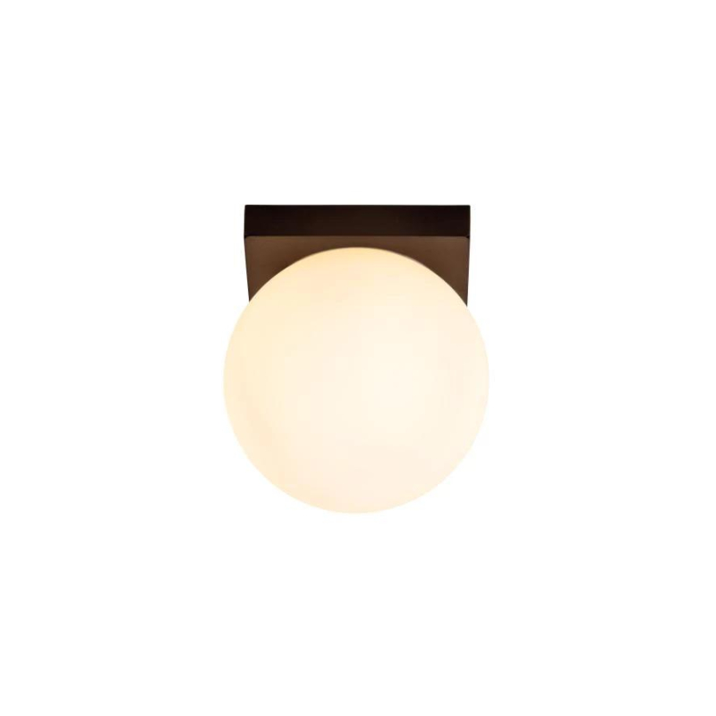 Lucide TASSA - Flush ceiling light Bathroom - Ø 13,5 cm - LED Dim to warm - 1x12W 1800K/3000K - IP40 - černé