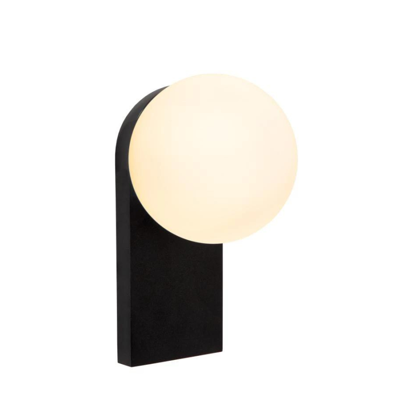 Lucide TASSA - Wall light Bathroom - LED Dim to warm - 1x10W 1800K/3000K - IP44 - černé