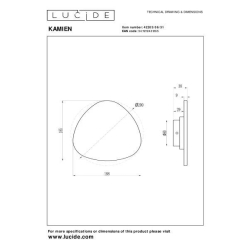 Lucide Premium KAMIEN - Wall light - LED - 1x6W 2700K - bílé