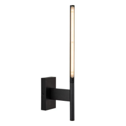 Lucide FINAN - Wall light - LED - 1x6W 2700K - With USB charging point - černé