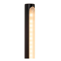 Lucide FINAN - Wall light - LED - 1x6W 2700K - With USB charging point - černé