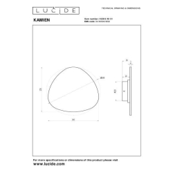 Lucide Premium KAMIEN - Wall light - LED - 1x11W 2700K - bílé