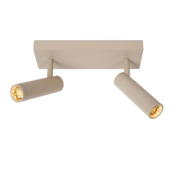 Lucide GRADO - Ceiling spotlight - 2xGU10 (MR11) - Taupe