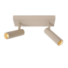 Lucide GRADO - Ceiling spotlight - 2xGU10 (MR11) - Taupe