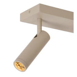 Lucide GRADO - Ceiling spotlight - 2xGU10 (MR11) - Taupe