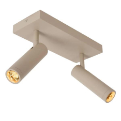 Lucide GRADO - Ceiling spotlight - 2xGU10 (MR11) - Taupe