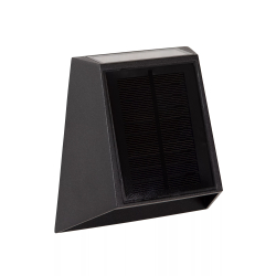 Lucide LUTON - Nástěnné svítidlo vnitřní/venkovní - LED stmívatelné - 1x1W - IP54 - Senzor Den/Noc - Černá