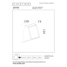 Lucide LUTON - Nástěnné svítidlo vnitřní/venkovní - LED stmívatelné - 1x1W - IP54 - Senzor Den/Noc - Černá