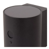 Lucide PERTH - Nástěnné svítidlo vnitřní/venkovní - LED stmívatelné - 1x1W - IP65 - Senzor Den/Noc - Černá