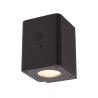 Lucide RAMIN - Nástěnné svítidlo vnitřní/venkovní - LED stmívatelné - 1x1W - IP54 - Senzor Den/Noc - Černá