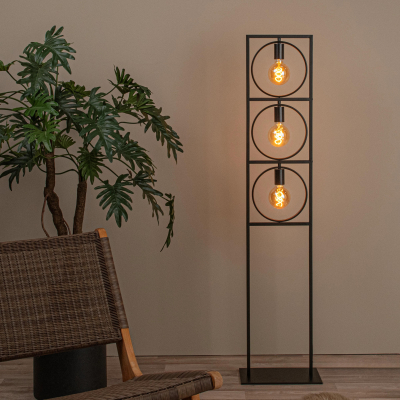 Lucide SUUS - Stojací lampa - 3xE27 - černá