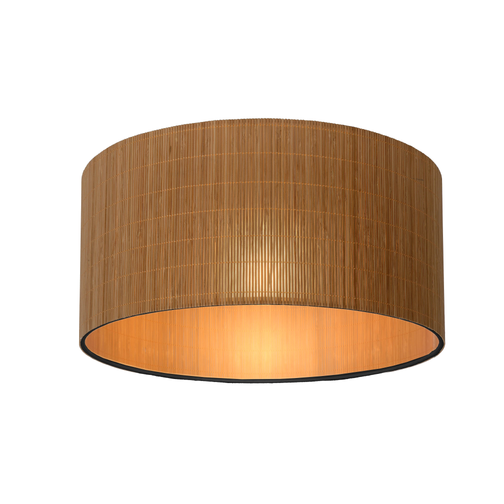 Lucide MAGIUS Stropní svítidlo Rattan - 1xE27/40W - černá/natur