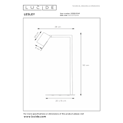Lucide LESLEY - Stolní lampa - 1xGU10 - Taupe