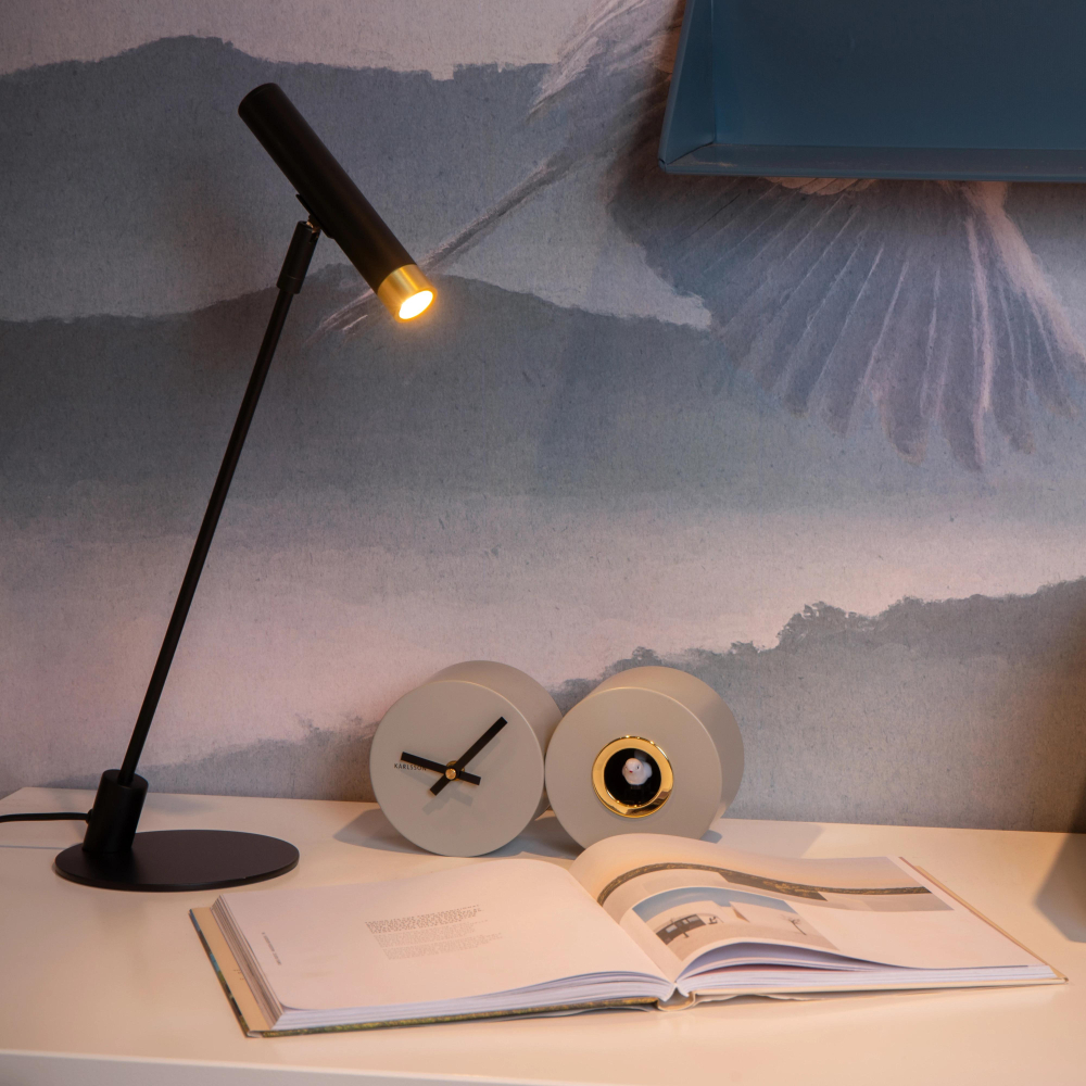 Lucide ALEC - Stolní lampa - LED stmívatelná - G9 - 1x3W 2700K - Včetně výměnných stínidel - Černá