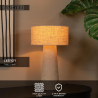 Lucide LEEROY - Stolní lampa - Ø 30 cm - 1xE27 - Taupe