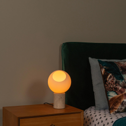 Lucide DAVIN - Stolní lampa - 1xE27 - Opál