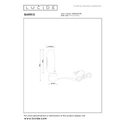 Lucide BARRIS - Stolní lampa - 1xE27 - Terakota