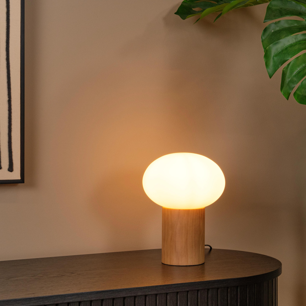 Lucide BIRTLE - Stolní lampa - 1xE14 - Opál