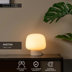 Lucide ANSTON - Stolní lampa - 1xE14 - Opál