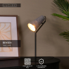 Lucide BENSEN - Stolní lampa - 1xE14 - Šedá