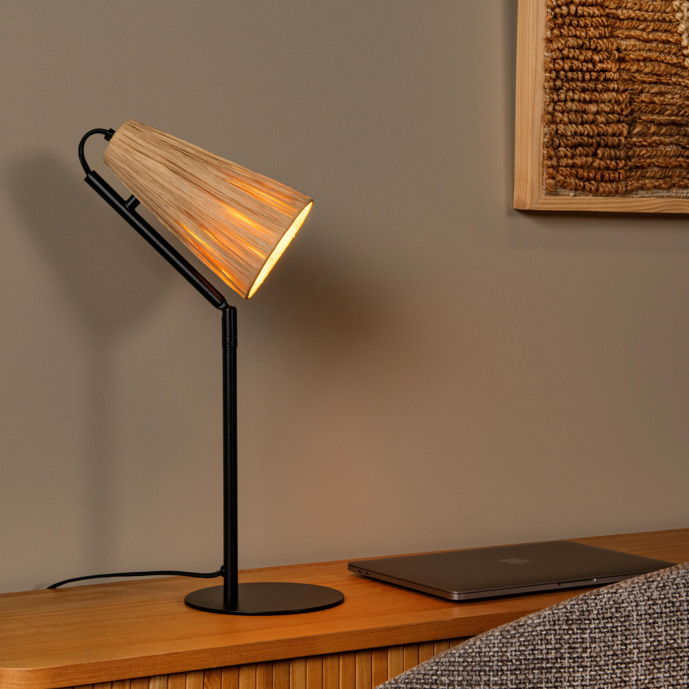 Lucide BENSEN - Stolní lampa - 1xE14 - černá