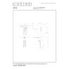 Lucide FITS - Stolní lampa - LED - 1x7W 3000K - zlaté / Mosaz