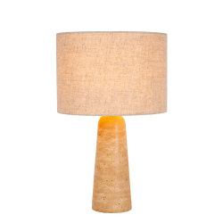 Lucide NIMUE - Stolní lampa - Ø 30 cm - 1xE27 - Taupe