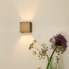 Lucide XIO nástěnné svítidlo hranaté G9/3.5W 350LM 2700K bronz