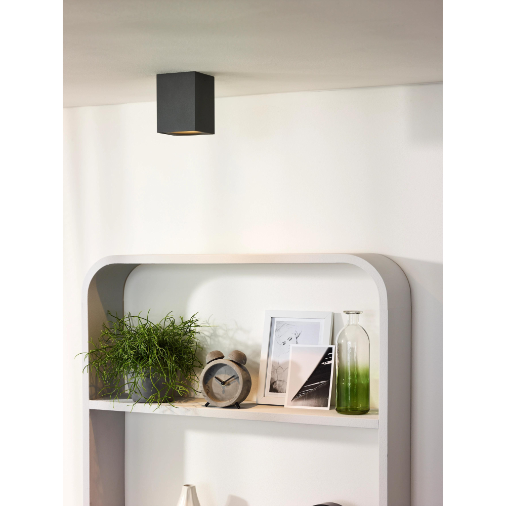 Lucide BENTOO-LED - stropní svítidlo - stmívatelné - GU10 - 1x4,5W 3000K - Šedá 09913/05/36