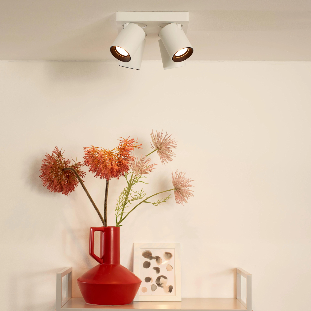NIGEL - Stropní bodové svítidlo - Stmívatelné LED DTW - GU10 - 4x5W 2200K/3000K - Bílá
