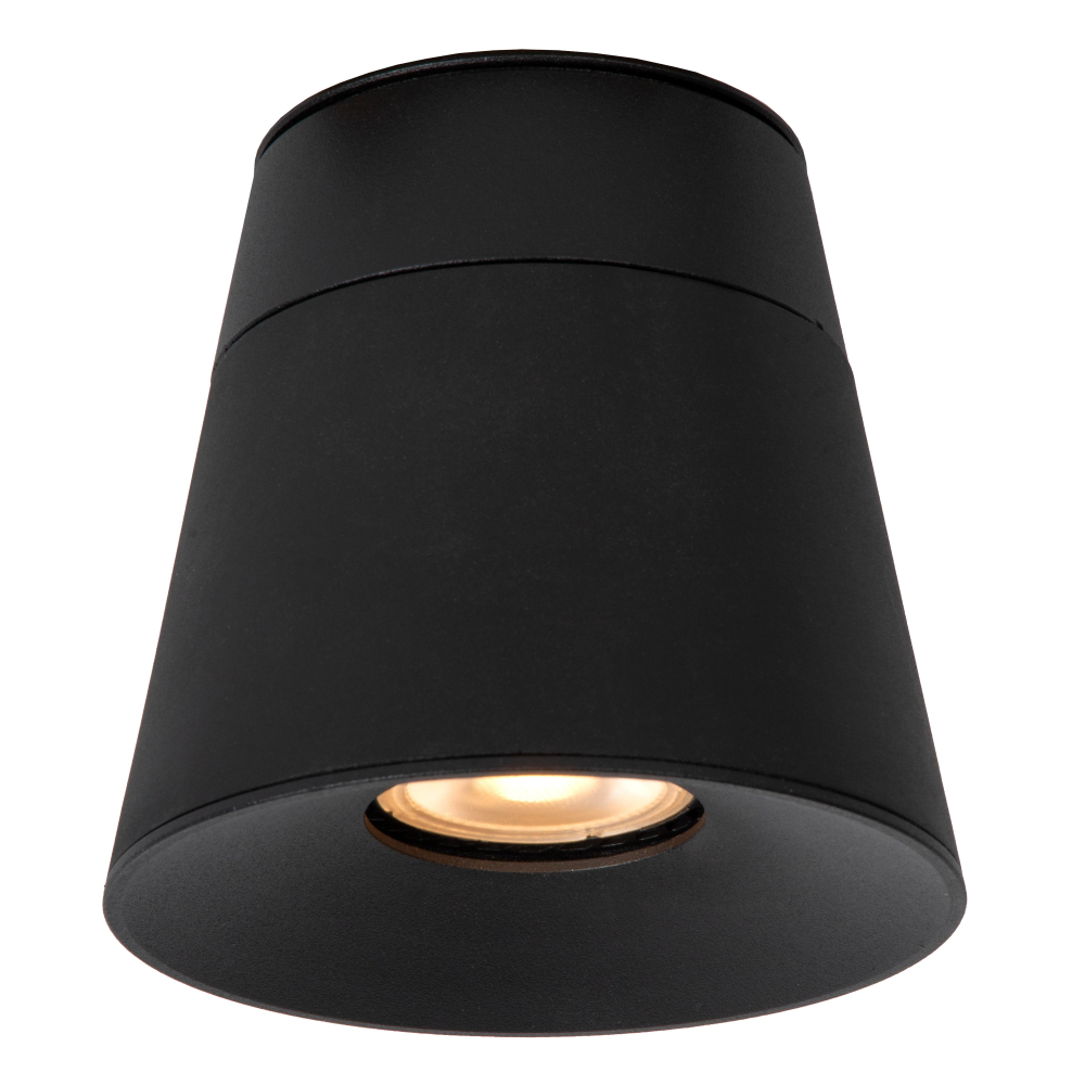 Lucide TRIGONO bodové stropní svítidlo - Ø 10,5 cm - 1xGU10 - černá