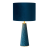 Lucide VELVET stolní lampička E27/40W H47cm modré