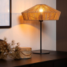 Lucide YUNKAI stolní lampa Ø 40 cm 1xE27 světlé dřevo