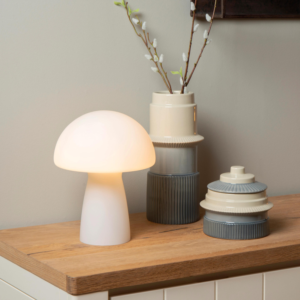 Lucide FUNGO stolní lampa 1xE27 opálová