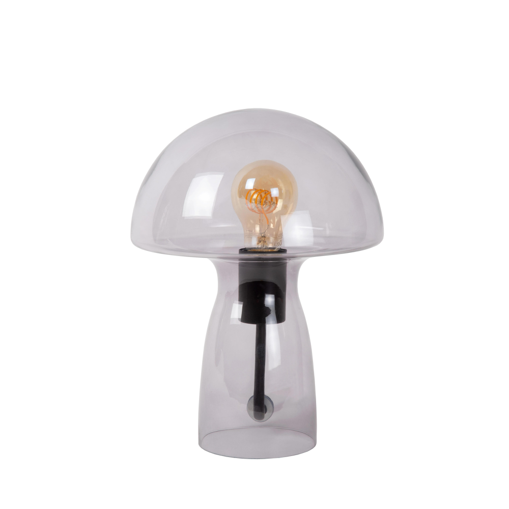 Lucide FUNGO stolní lampa 1xE27 kouřově šedá