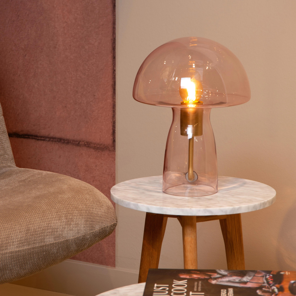 Lucide FUNGO stolní lampa 1xE27 růžová