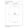 Lucide WOOLLY stolní lampa Ø 16 cm 1xE14 krémová