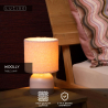 Lucide WOOLLY stolní lampa Ø 16 cm 1xE14 růžová