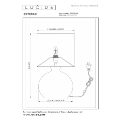 Lucide ESTERAD stolní lampa 1xE14 okrově žlutá