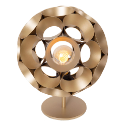 Lucide HANNELORE - Stolní lampa - Ø 25 cm - 1xE27 - zlatá / Mosazná