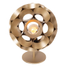 Lucide HANNELORE - Stolní lampa - Ø 25 cm - 1xE27 - zlatá / Mosazná