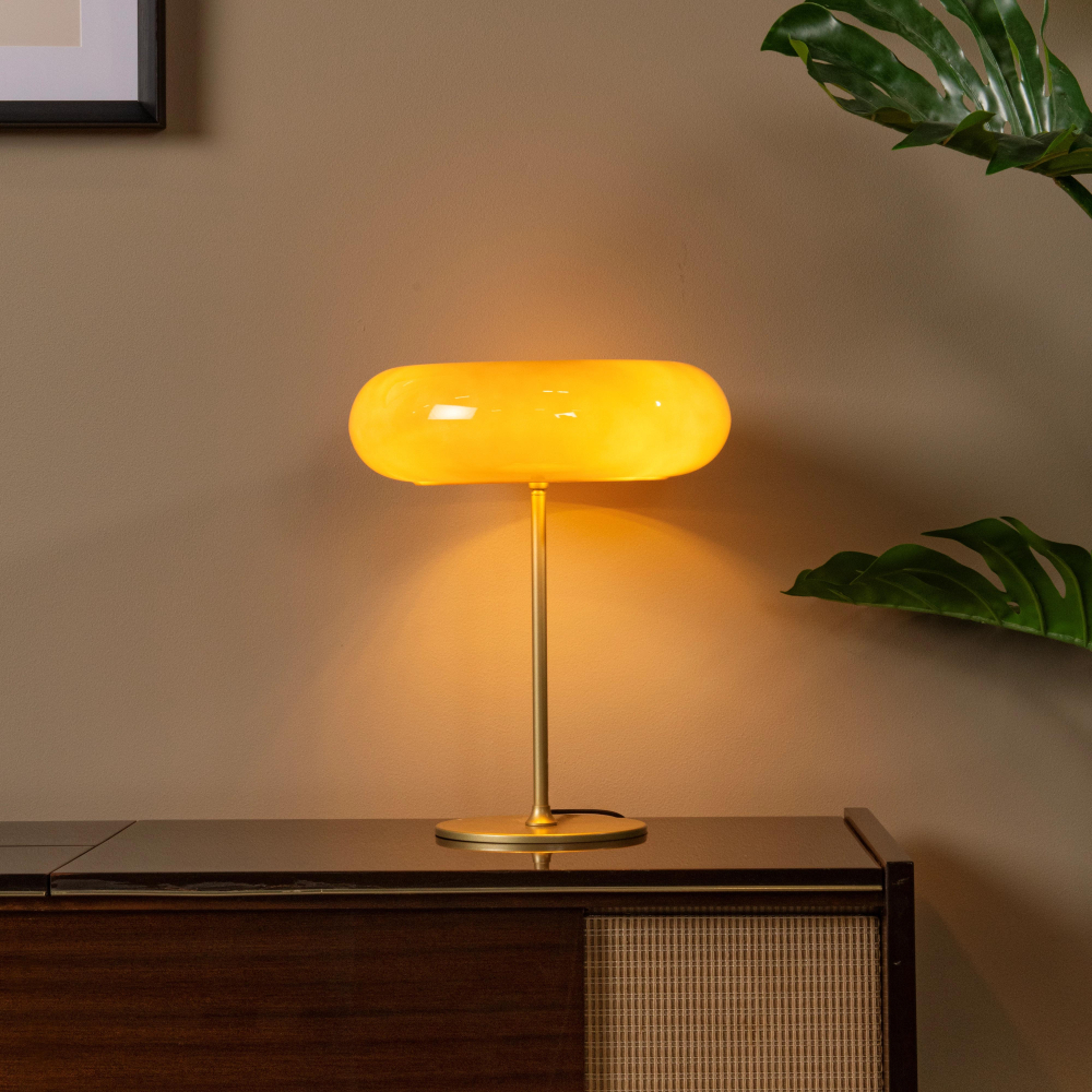 Lucide SENTINO - Stolní lampa - Ø 30 cm - 3xG9 - Taupe